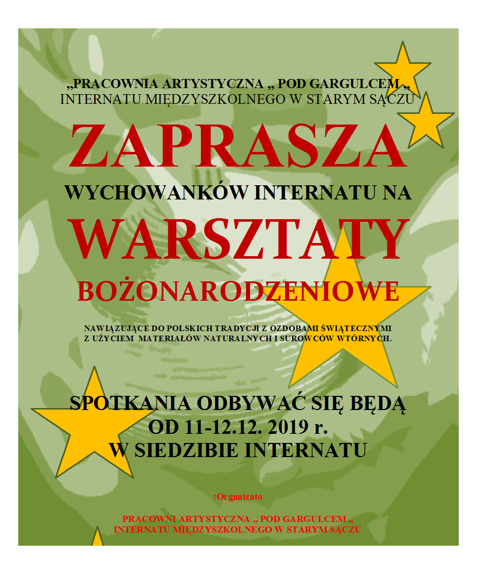 WARSZTATY ŚWIĄTECZNE